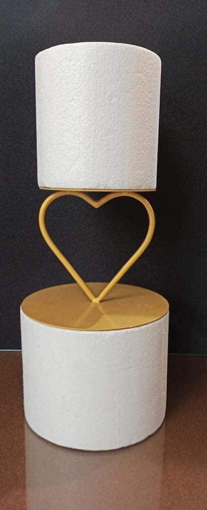CHOCO DECOR Chocodecor Heart Shape Metal Cake Stand Cake Decor Heart Tier Cake Spacer Separator Gold Color - Image 5