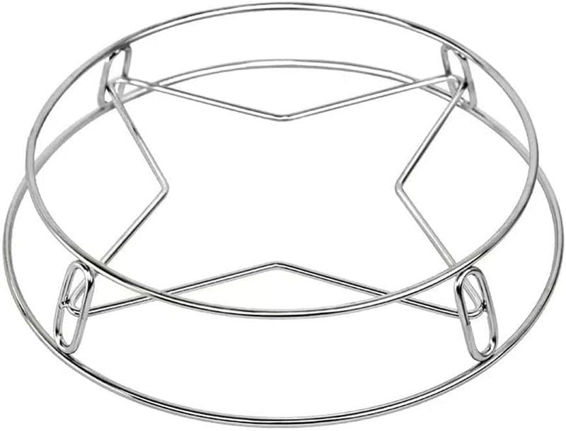 Shrux Shrux HeatResistant Stainless Steel Pot HolderStainless Steel Round Table Ring For hot kitchen Utensils Stainless Steel Cooker potpan Organizer Round Ring StandDining table hot Utensils Holder  - Image 1