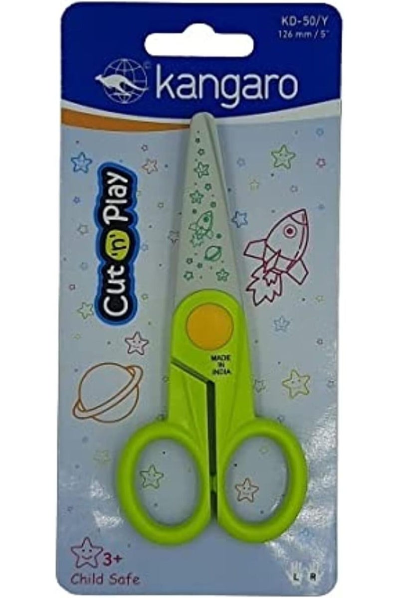 Kangaro Kid Plastic Scissors, 12.7 cm, Assorted - Image 3