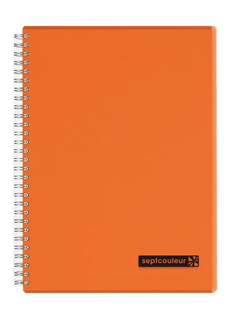 Maruman 80-Sheet Septcouleur Notebook B5 Size Orange - Image 1