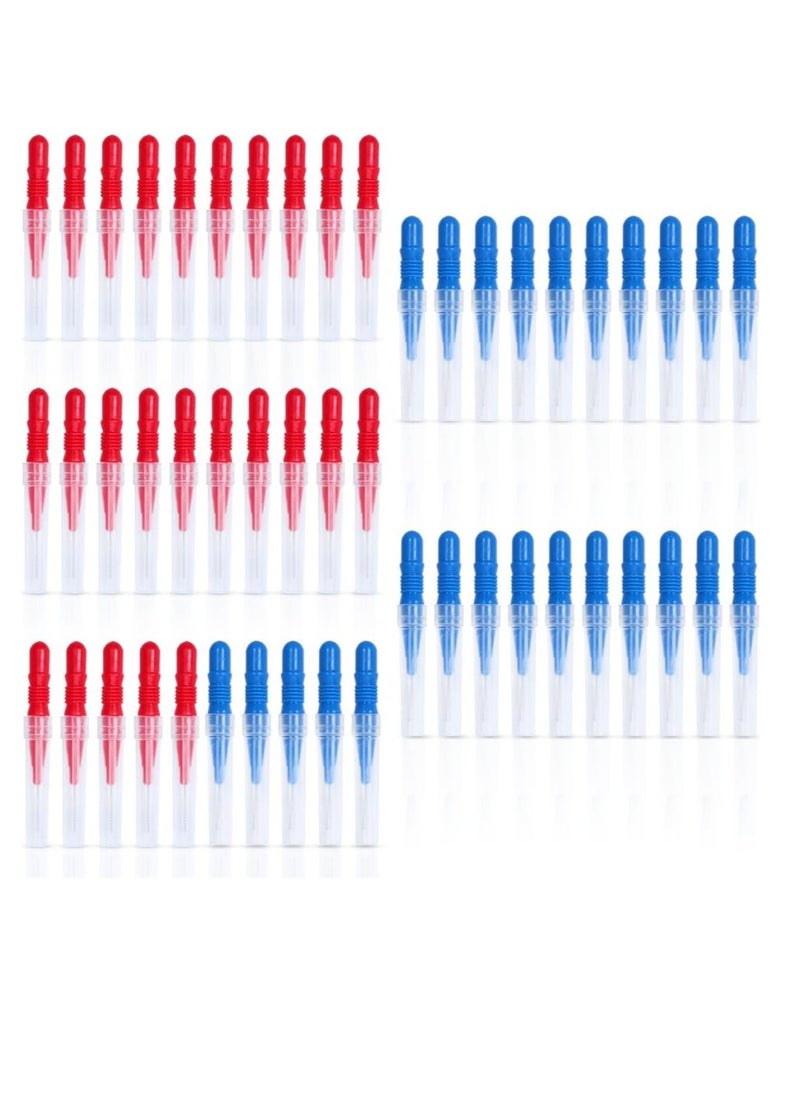 EWINEVER - ewinever 50 Count Interdental Brush,Toothpick Tooth Flossing Head Oral Dental Hygiene Brush, Tooth Cleaning Tool (Red+Blue) - Image 1