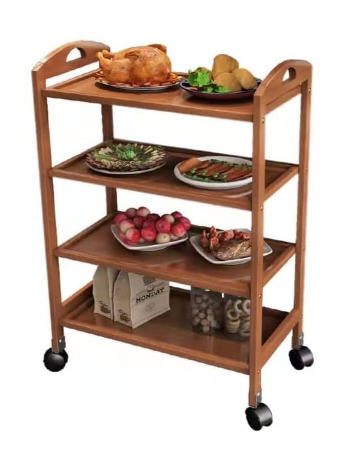 بونكا رف تخزين المطبخ من بونكا مع عجلات دوارة (4 طبقات) - Image 1