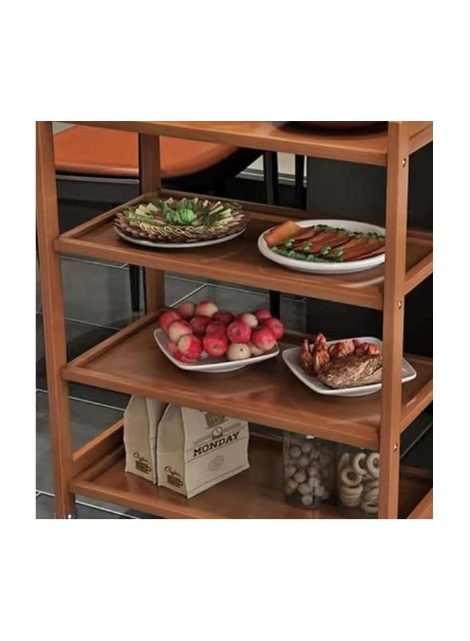 بونكا رف تخزين المطبخ من بونكا مع عجلات دوارة (4 طبقات) - Image 4