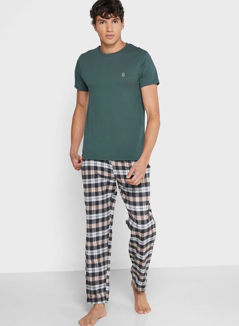 BURTON Checked Pyjama Set