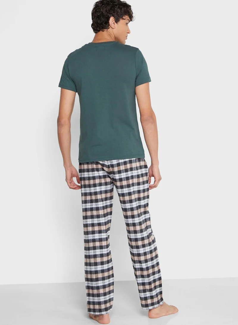 BURTON Checked Pyjama Set