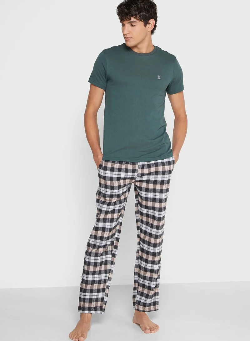 BURTON Checked Pyjama Set
