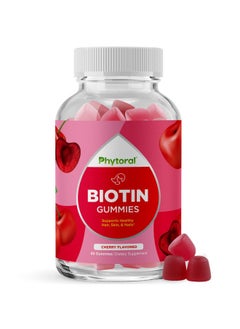 Phytoral Biotin Gummies For Hair And Nail Growth Biotin Gummies For Hair Growth Anti Aging Skin Care And Nail Care Biotin 5000Mcg Hair Skin And Nails Gummies Vitamins For Adults Beauty And Skin Care  - Image 1