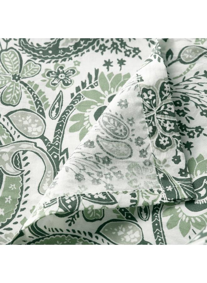 Generic Flat sheet, green/white, 150x260 cm  - Image 2
