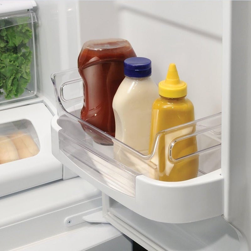أي ديزاين آيديزاين فريدج بينز حامل بهارات محمول من بلاستيك RPET معاد تدويره خالٍ من BPA وآمن غذائياً، شفاف، بمقابض مدمجة وقاعدة صلبة، يحمل الكاتشب والخردل والقوارير والبرطمانات والمعلّبات، من الثلاجة للطاولة - Image 2