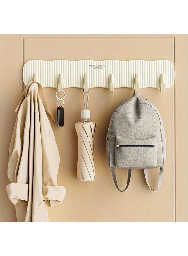 لون الكاسترد 1 قطعة رف خطافات بوهو الاستخدام مثبت حائط قوي بدون حفر - Image 3