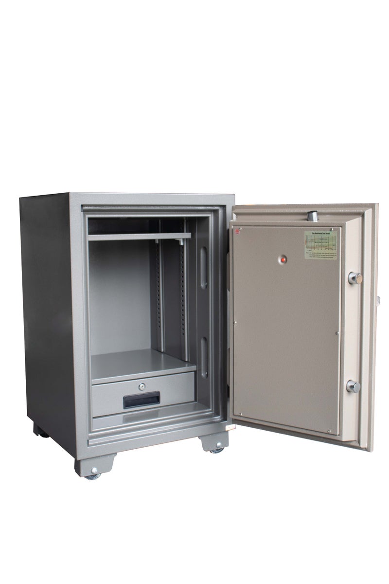 LOTFY GROUP LGSafe LG77E4 Fireproof Safe Box - Anti-Burglar Safe with an Adjustable Shelf, Digital Keypad and Dual Locks Besides an Internal Lockable Drawer  (H77 x W50 x D50 CM, 140KG) - Made in Vietnam - Image 4