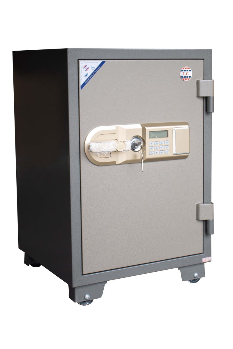 LOTFY GROUP LGSafe LG77E4 Fireproof Safe Box - Anti-Burglar Safe with an Adjustable Shelf, Digital Keypad and Dual Locks Besides an Internal Lockable Drawer  (H77 x W50 x D50 CM, 140KG) - Made in Vietnam - Image 1