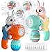 IFLOVE Bubble Guns for Toddlers2pcs Rabbit Bubble Machine for KidsAutomatic Bubble Blower with 10 Bubble SolutionsOutdoor Toys Easter Baskets Stuffers Gift for Age 3 4 5 6 7 8 Years Old Boys Girls - Image 2