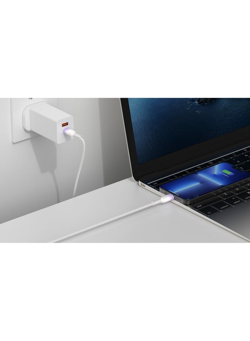 iOsuite USB-C to USB-C Cable 1.2M, 60W Power Delivery PD Fast Charging, Gradient Clear Design, Compatible with iPhone 17 / 16 / 15 Series, iPad, MacBook, Samsung Galaxy & USB-C Devices – Purple - Image 5