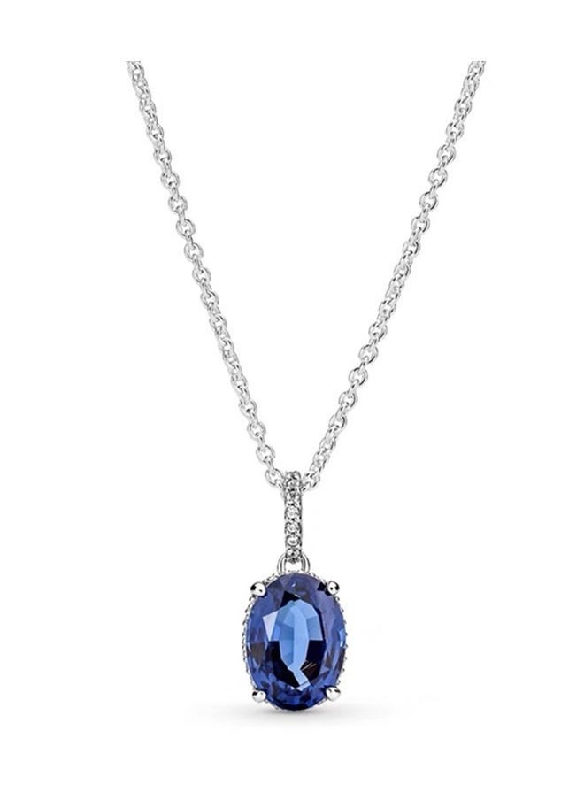 EVEREEN - Blue Gem Silver Necklace for Women - Image 1