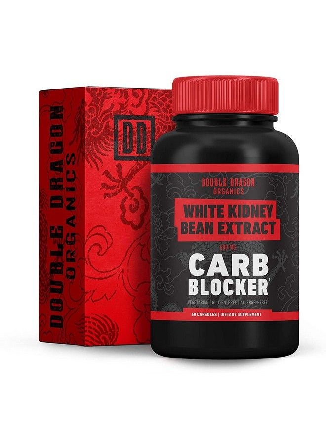 DOUBLE DRAGON ORGANICS - White Kidney Bean Extract 100% Pure Carb Blocker Keto Carb Blocker (60 Caps 600Mg) - Image 1