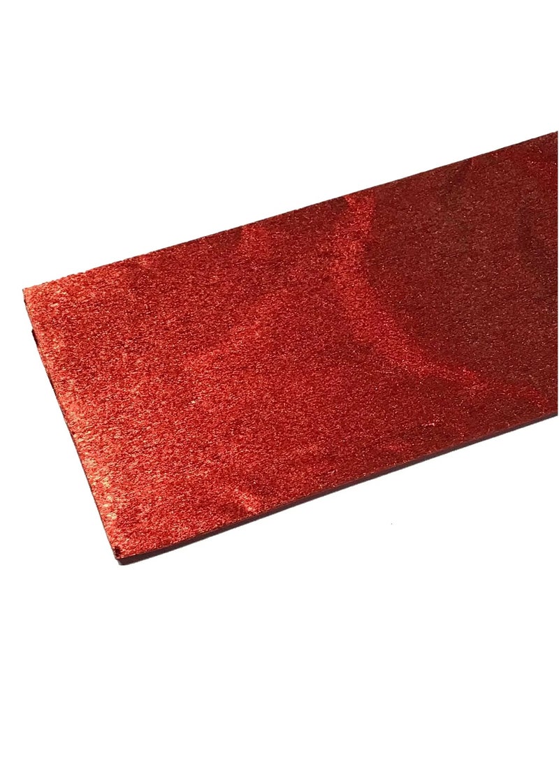 Terabyte ورق كريب ألومنيوم مطوي مرة واحدة 50×120 سم أحمر - Image 2