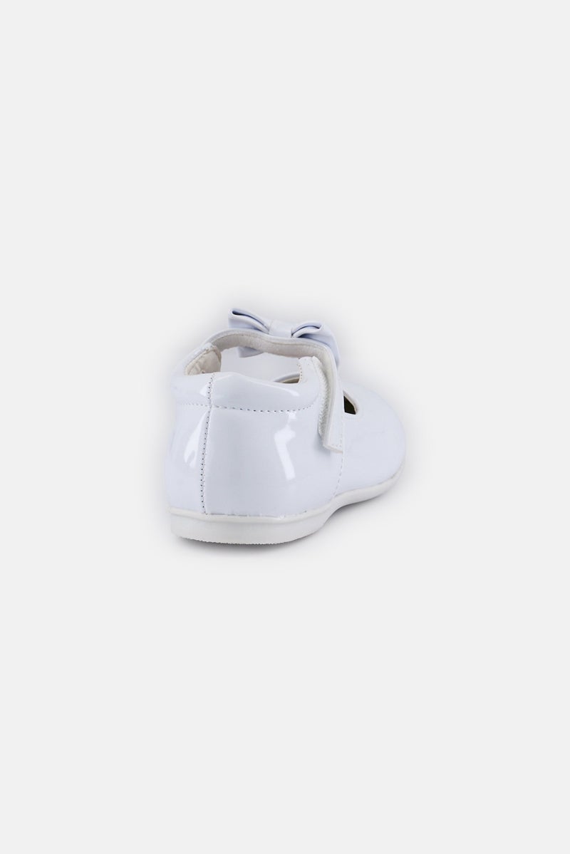 Josmo Toddlers Girl Adjustable Closure Shoe, White  - Image 2