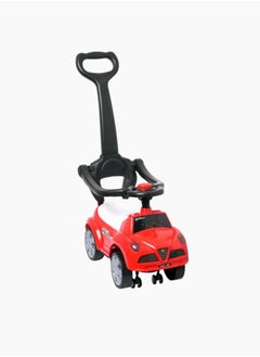Stroller Sliding Walking Car for Kids – Interactive Toy with Music, Lights, Armrest Guardrails & Parental Handle