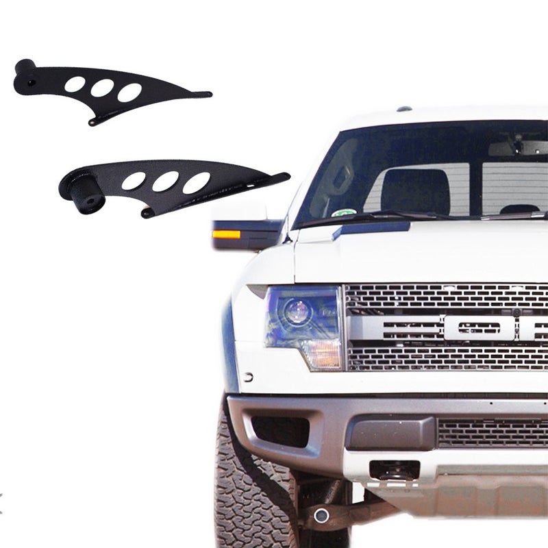 Xprite Steel Metal Upper Windshield Mounting Bracket for 50" Inch Straight, Curved LED Work Light Bar Compatible with 2010-2014 F-150 Raptor - Image 5