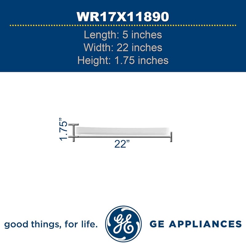 جي إي WR17X11890 سكة رف باب الفريزر الأصلية (أبيض) لثلاجات - Image 4