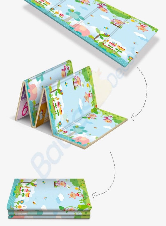STOFFIER GARTEN Foldable Baby Play Mat, Large Waterproof Foam Padded Crawling Mat for Babies,Toddlers, Infants, Play & Tummy Time, Size 200 x 180 cm. - Image 3