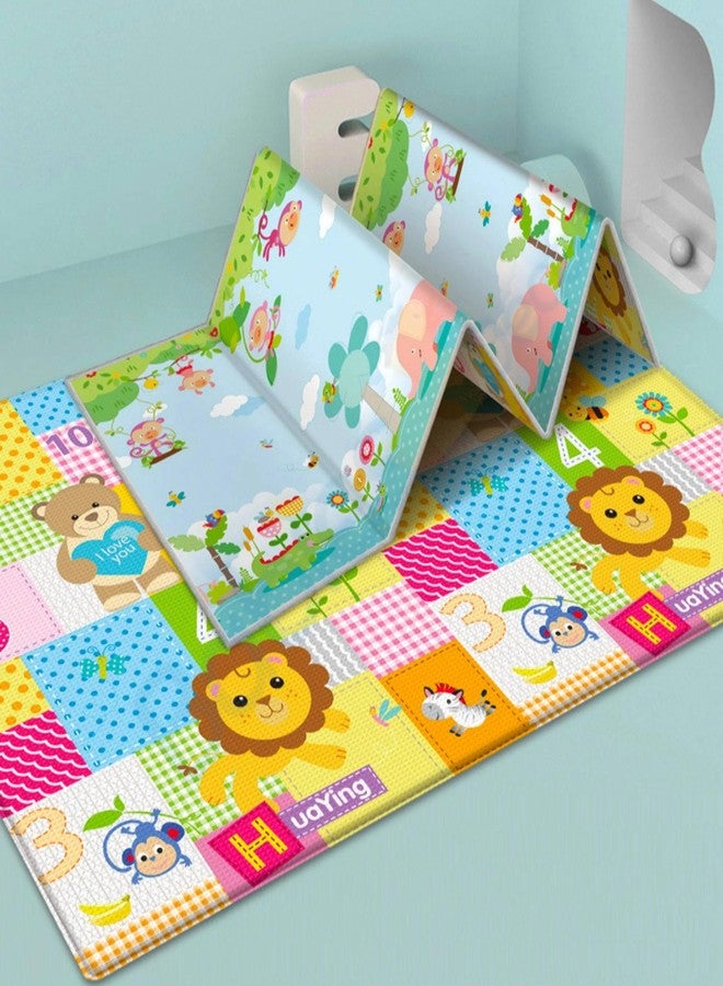 STOFFIER GARTEN Foldable Baby Play Mat, Large Waterproof Foam Padded Crawling Mat for Babies,Toddlers, Infants, Play & Tummy Time, Size 200 x 180 cm. - Image 1