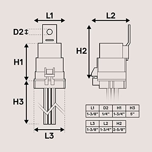ONLINE LED STORE True MODS 5 Pack 5-Pin 12V Bosch Style Waterproof Relay Kit [Harness Socket] [12 AWG Hot Wires] [SPDT] [30/40 Amp] 12 Volt Automotive Marine Relays for Boats Auto Fan Cars - Image 5