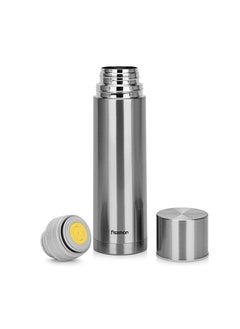 Fissman Coffee Thermos Double Wall Vacuum Flask 500ml Metallic Silver 304 Food Grade Stainless Steel, Up To 12Hours  Thermal Water Bottle for Tea Hot & Cold Drinks, Sealed Insulated Jug Water Flasks Bottles  - Image 1