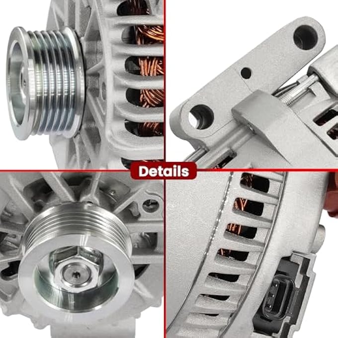 AOTPAT High Output Alternator for:-Ford for:-Mustang Base 2 Door Coupe Convertible 4.0l v6, 12V 135Amp, Alternador Replace# 4R3T10300AA - Image 5