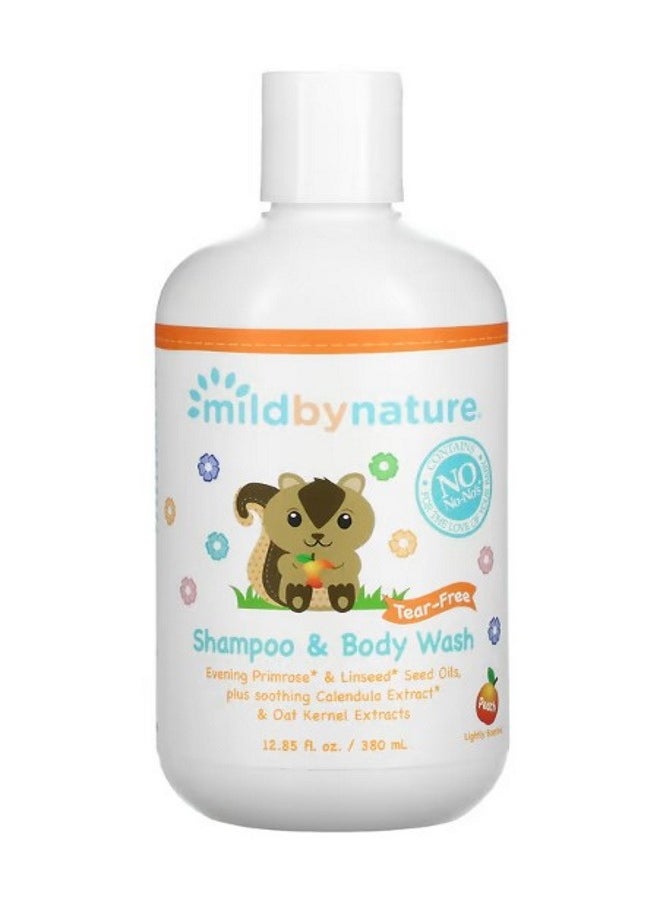 mild by Nature TearFree Baby Shampoo  Body Wash Peach 12.85 fl oz 380 ml  - Image 1