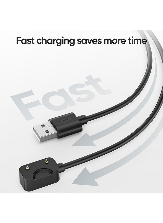 HY Charger for Galaxy Fit 3 SM-R390, Replacement USB Charging Cable Cord for Samsung Galaxy Fit 3 Smart Watch (3.3ft/100cm, Black)  - Image 3
