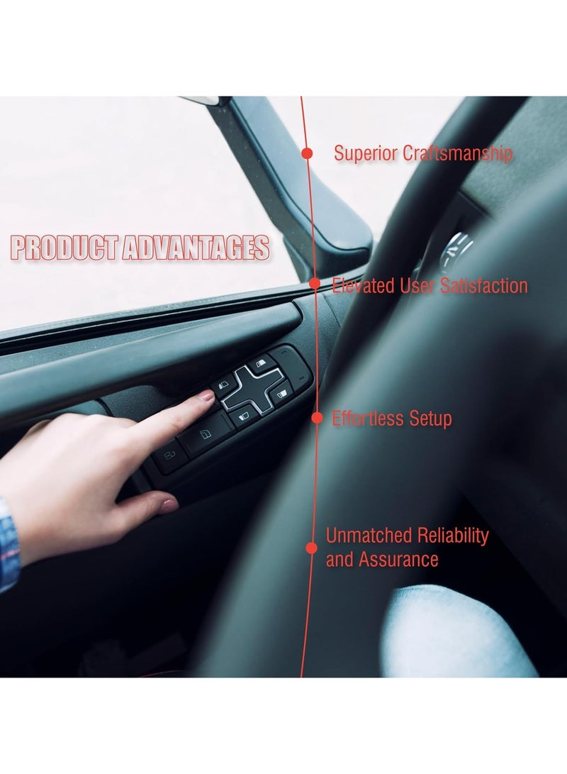 TLAXCA Front Left Driver Side Power Window Switch Compatible for Civic 2012 2013 1.8L 2.4L L4 Replaces 35750TR0A21 - Image 5