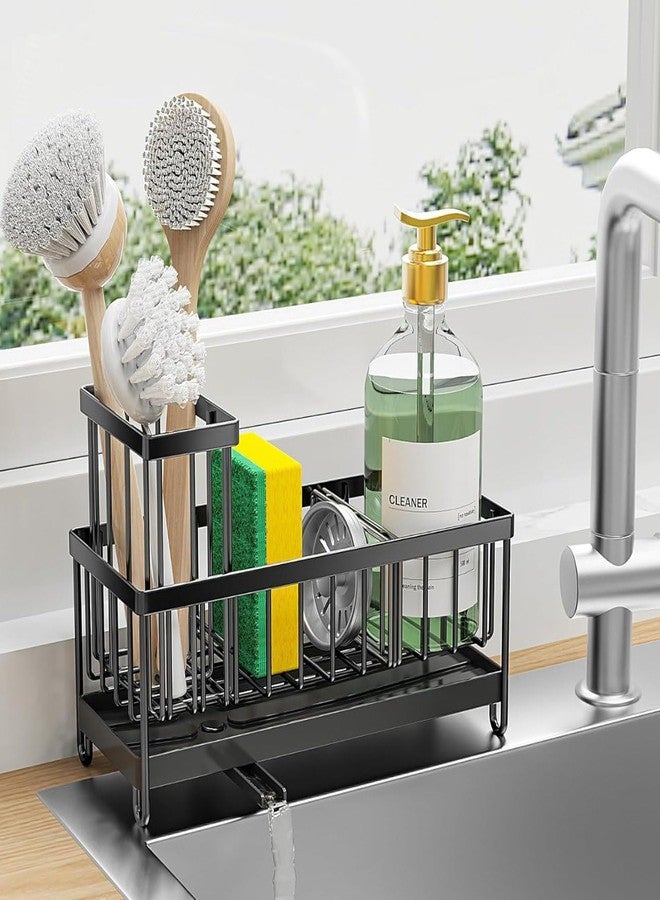 Aakarit Metal Sink Draining Rack – Large Capacity Over‑Sink Organizer for Soap, Sponge, Brushes, Utensils – Rust‑Resistant Metal - Image 1