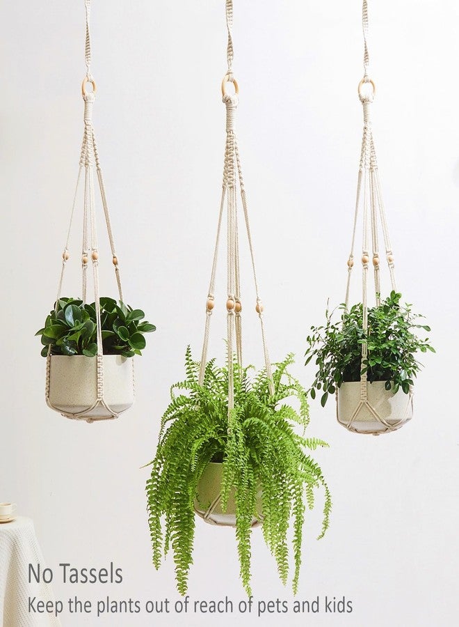 CADNLY Macrame Plant Hangers Indoor - Hanging Plant Holder with Extender Plant Hangers - Boho Hanging Planters for Indoor Plants - Hanging Macrame Plant Holder - Rope Plant Hangers Outdoor Pot Holder - Image 5