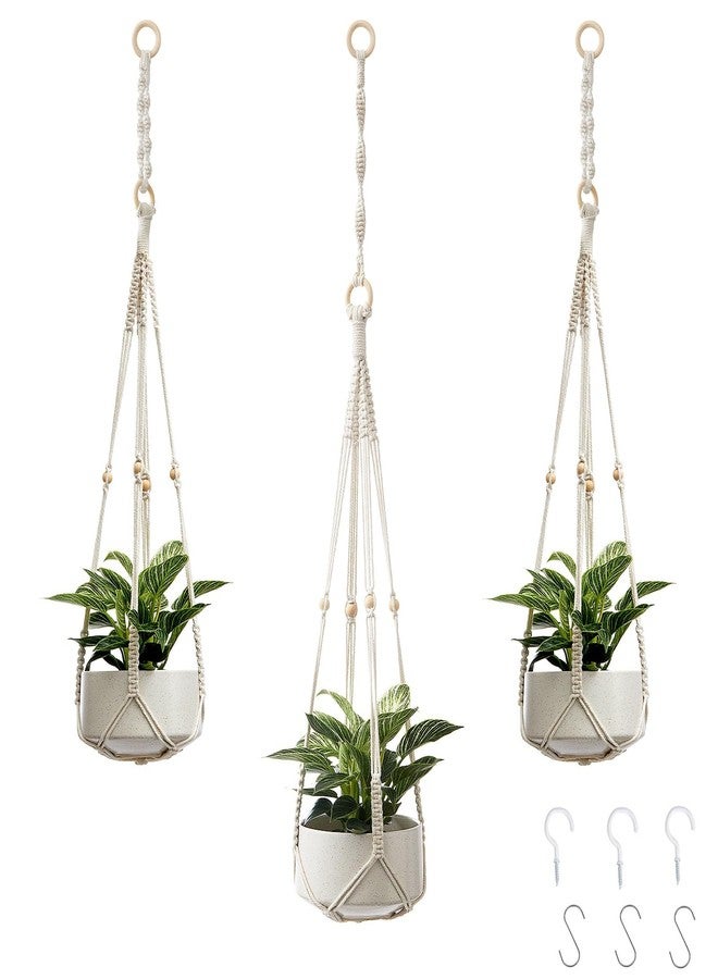 CADNLY Macrame Plant Hangers Indoor - Hanging Plant Holder with Extender Plant Hangers - Boho Hanging Planters for Indoor Plants - Hanging Macrame Plant Holder - Rope Plant Hangers Outdoor Pot Holder - Image 1