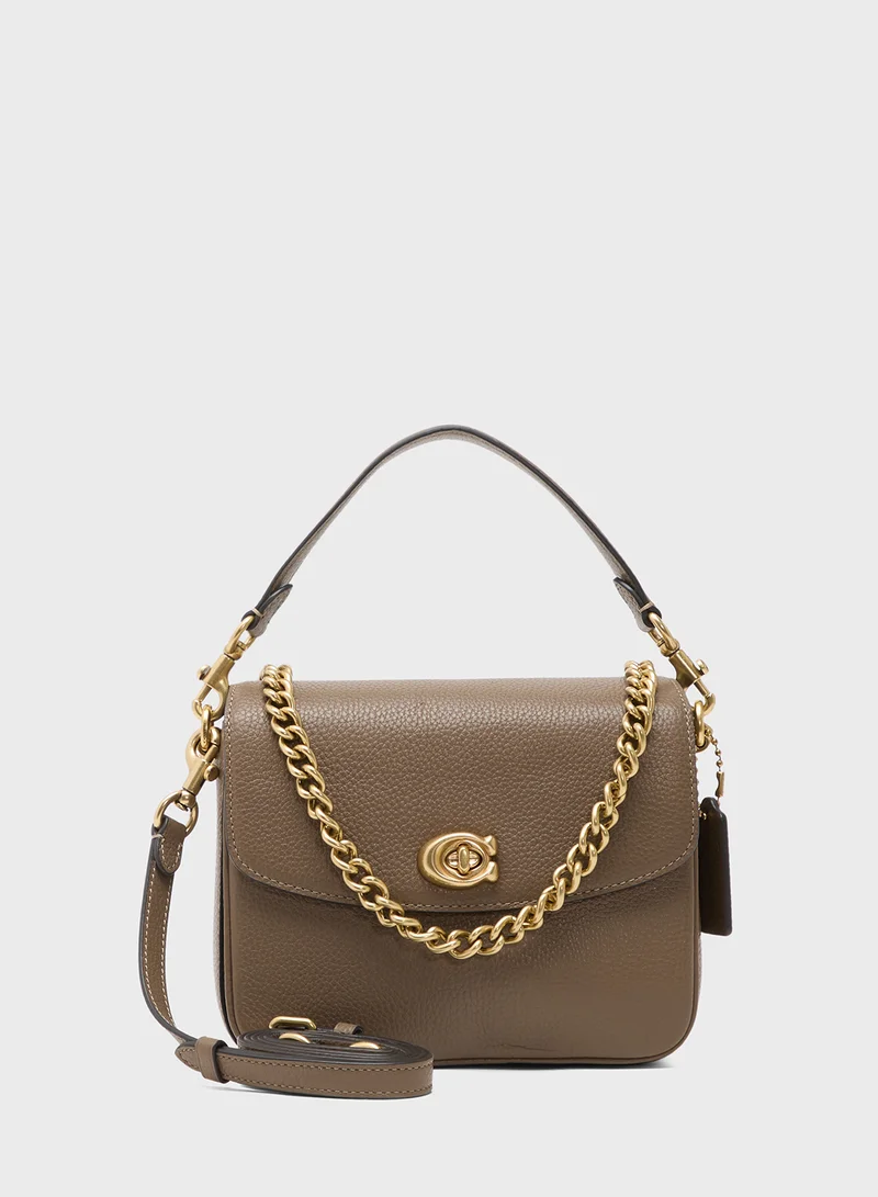 COACH Cassie Crossbody Bag 19 in Polished Pebbled Leather