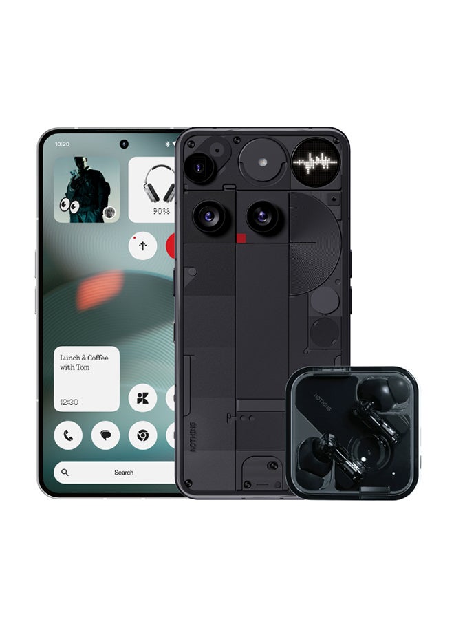 Nothing Phone 3 Dual SIM 5G Black 16GB RAM 512GB With Nothing Ear - Middle East Version - Image 1