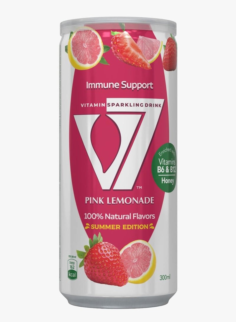 V7 Sparkling Drink Flavor Pink Lemonade 300 ml