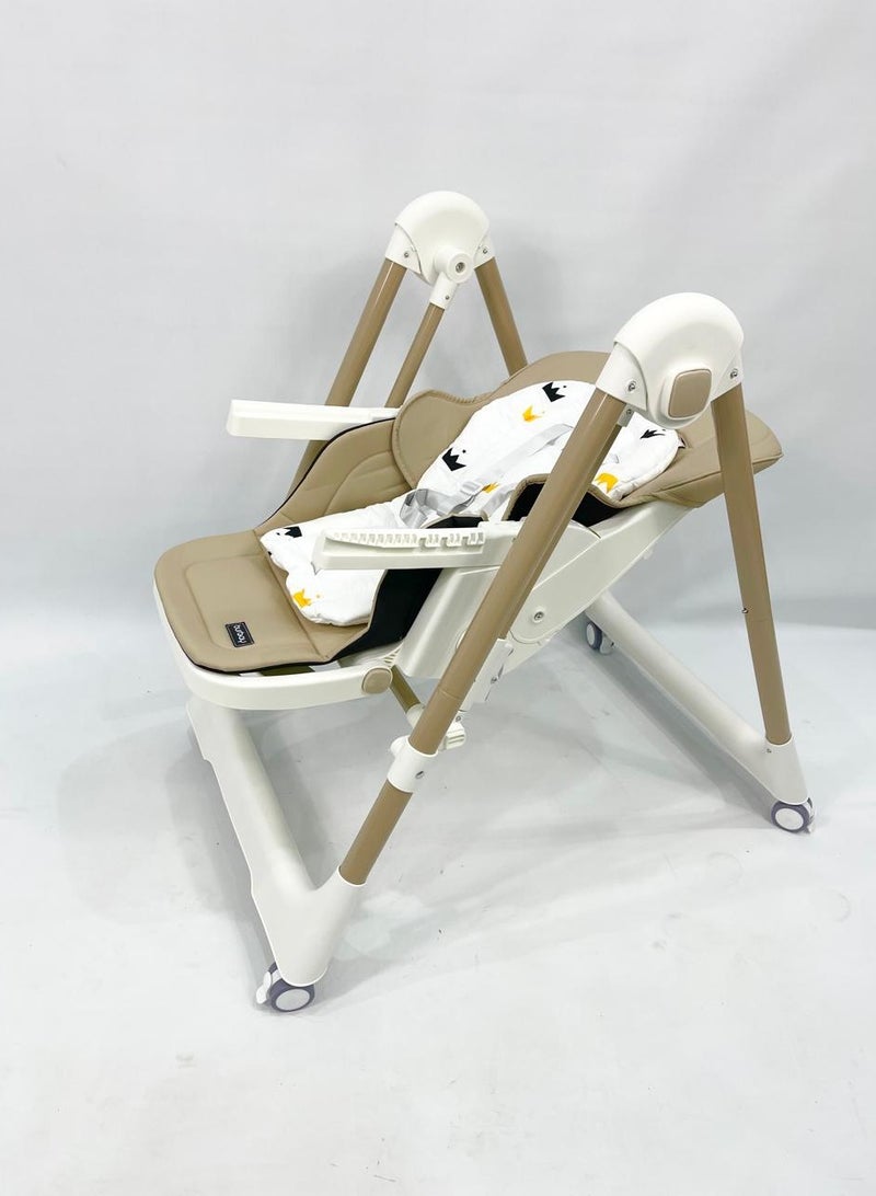 burbay Dining chair 3*1, adjustable and foldable, swing (swing), equipped with dining baskets and safety lock  - Image 5