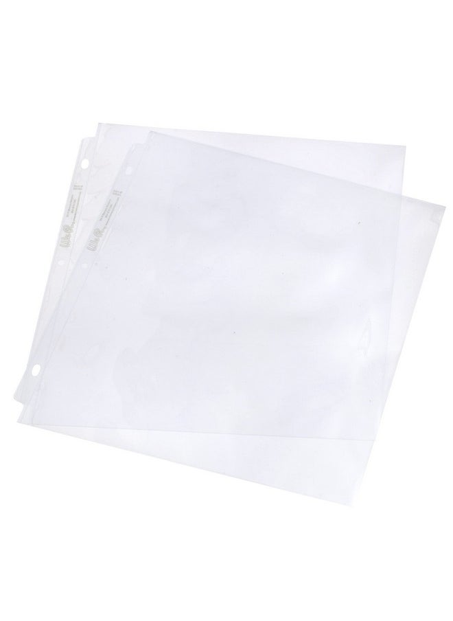 We R Memory Keepers - Page Protector Sleeve Set12 X 12 Includes 100 Pages Nonglare Compatible With Most 3 Ring Albums Perfect For Scrapbooking Document Storage And More - Image 1