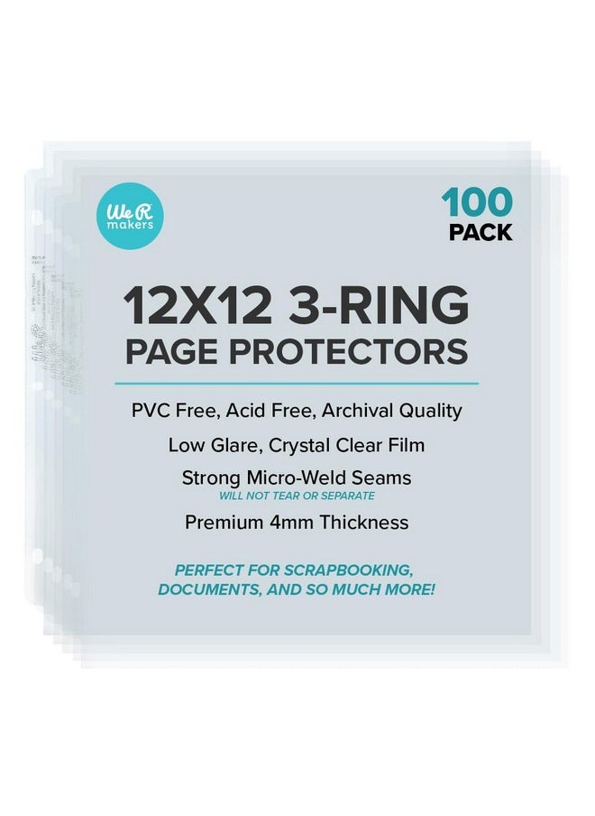 We R Memory Keepers - Page Protector Sleeve Set12 X 12 Includes 100 Pages Nonglare Compatible With Most 3 Ring Albums Perfect For Scrapbooking Document Storage And More - Image 1