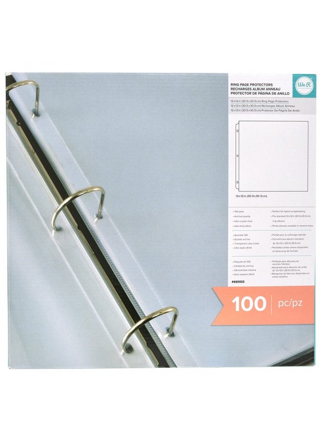We R Memory Keepers - Page Protector Sleeve Set12 X 12 Includes 100 Pages Nonglare Compatible With Most 3 Ring Albums Perfect For Scrapbooking Document Storage And More - Image 1