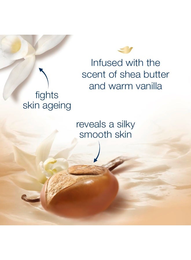 Dove Relaxing Shea Butter Body Wash with Vanilla for Soft Skin, Soothing Scent, 1L - Image 5