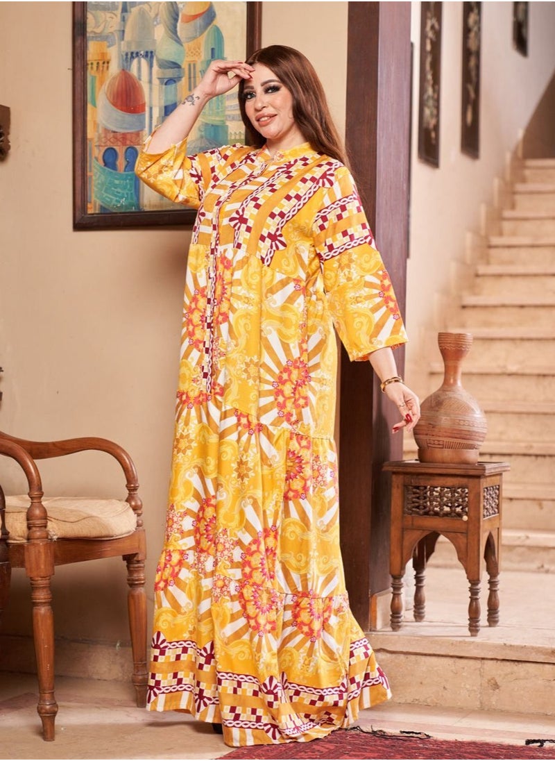 Gerenic - A floral robe made of comfortable and soft material on the skin. Multiple sizes to suit many different tastes and groups. - Image 1