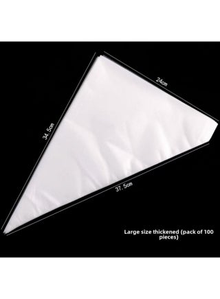 Daily Use Kitchen Utensils - Piping Bags Piping Nozzles Guns - Decorating Tools For Cakes Pastries Desserts-Specifications:Large Thick White Decorating Bag 8 Silk (100) - pzsku/Z82965049151BD200340BZ/45/_/1742807160/7b7f7491-0fc9-4c81-ac31-63b9eb53ab05