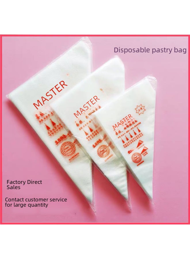 Daily Use Kitchen Utensils - Piping Bags Piping Nozzles Guns - Decorating Tools For Cakes Pastries Desserts-Specifications:Large Thick White Decorating Bag 8 Silk (100)