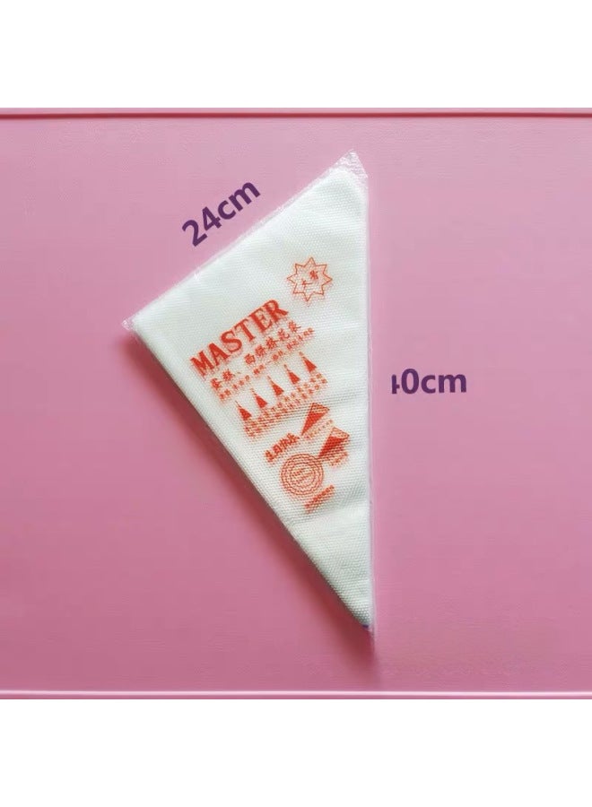 Daily Use Kitchen Utensils - Piping Bags Piping Nozzles Guns - Decorating Tools For Cakes Pastries Desserts-Specifications:Large Thick White Decorating Bag 8 Silk (100)