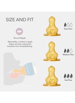 BIBS Pack Of 1 Baby Bottle Round Nipple Latex 150 Ml Slow Flow, Baby Blue, 0 Months +  - Image 3