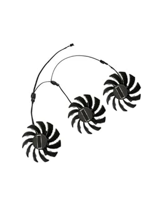 مروحة تبريد GPU مقاس 75 مم طراز Pld08010s12h متوافقة مع مبرد بطاقة الرسومات لأجهزة كمبيوتر الألعاب - Image 1